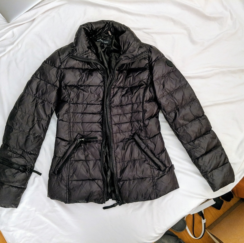 Andrew Marc Puffer Jacket, Black